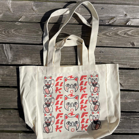 Tote Bag „Fuck you - Maneki Neko“