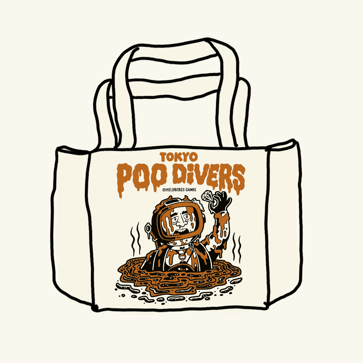 Tote Bag „Tokyo Poo Divers“